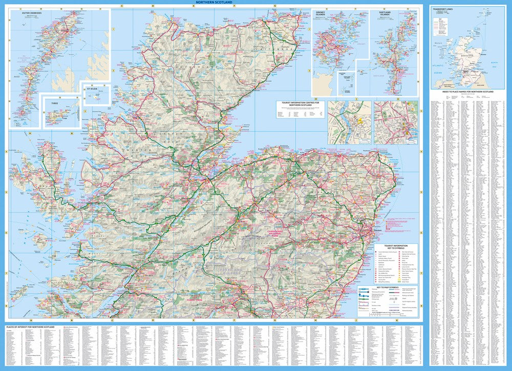 Collins Scotland Touring Map