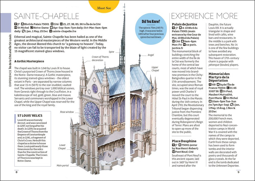 DK Paris Mini Map and Guide