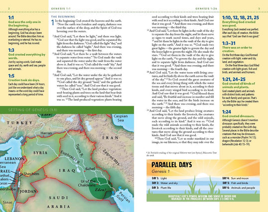 NIV, Kids' Visual Study Bible, Leathersoft, Teal, Full Color Interior