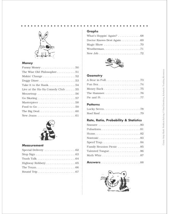 Comic-Strip Math: Problem Solving