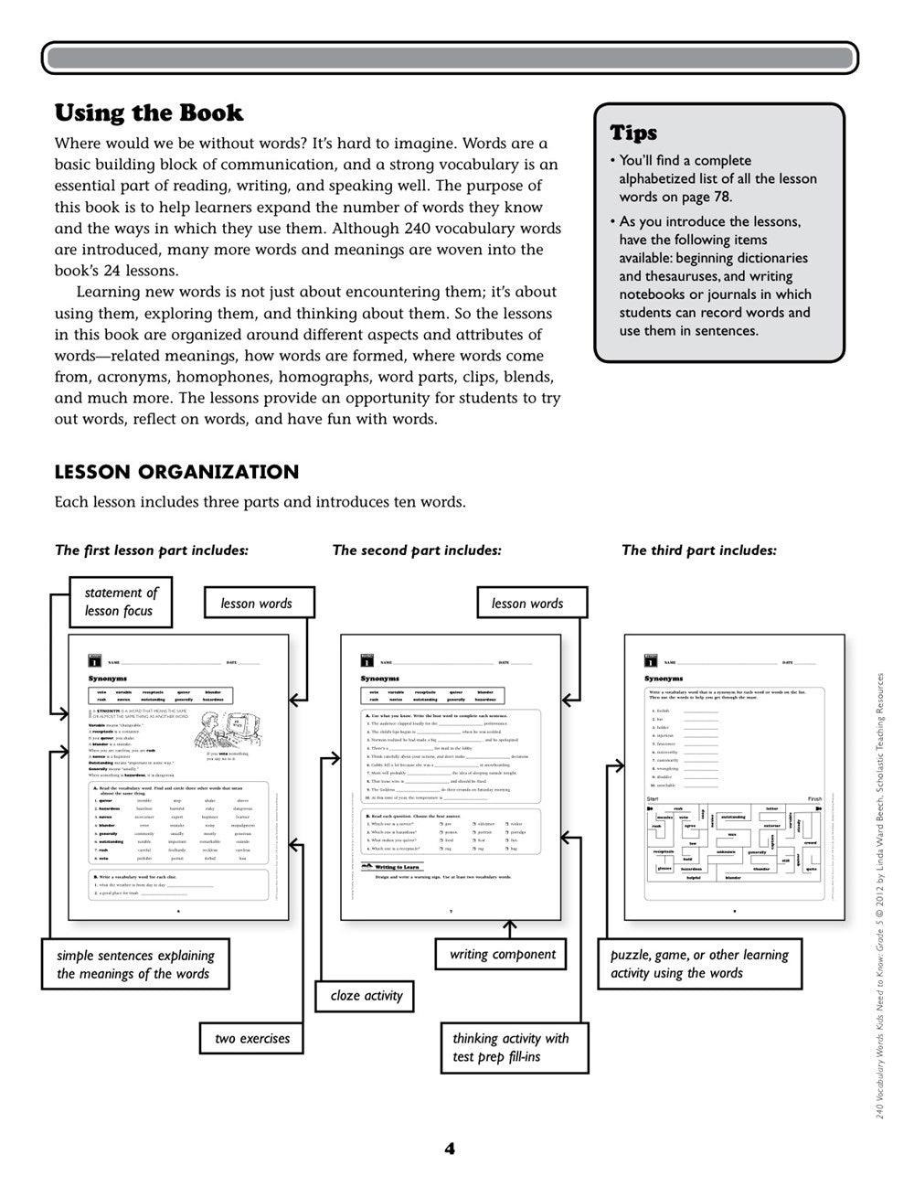 240 Vocabulary Words Kids Need to Know: Grade 5