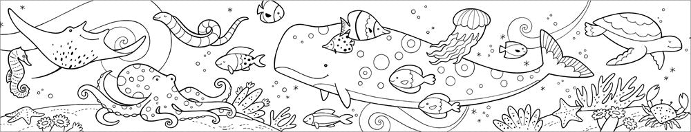 Under the Sea Mini Coloring Roll