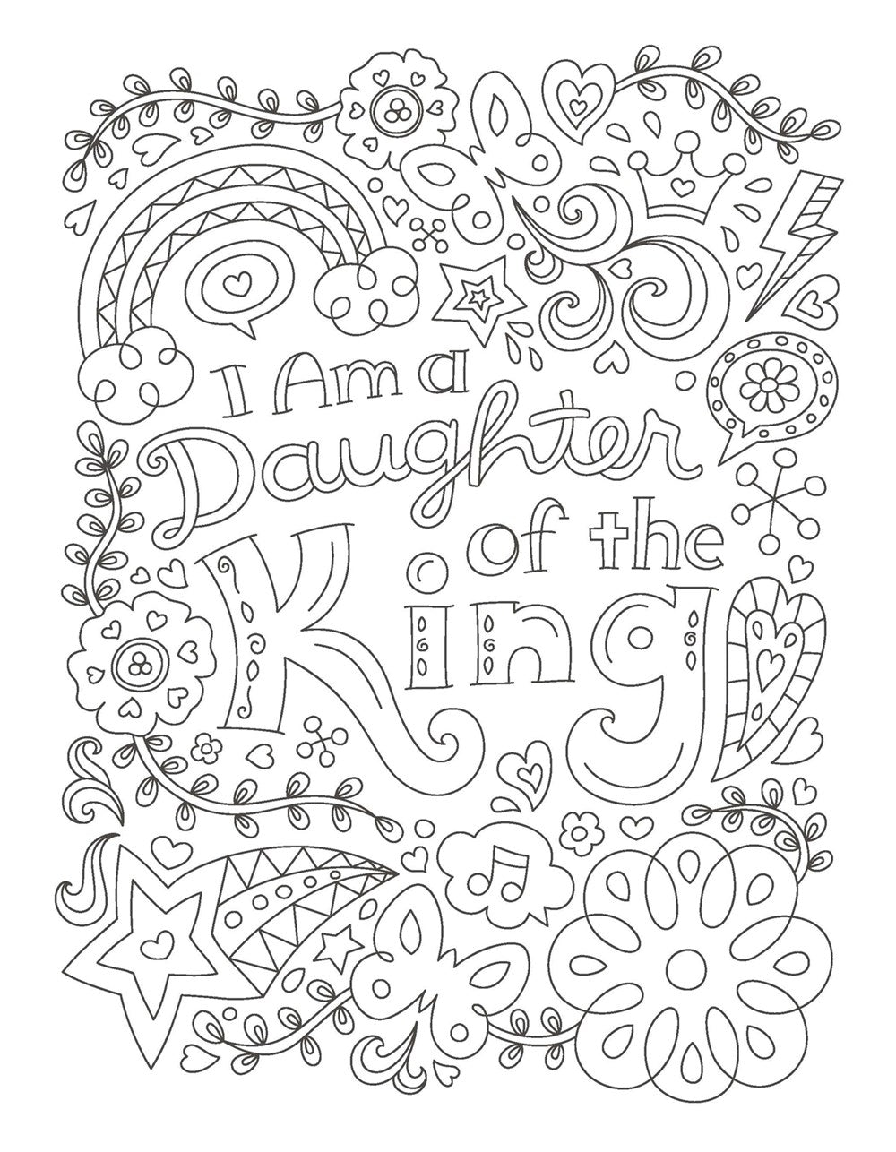 The Power of a Praying Girl Coloring Book