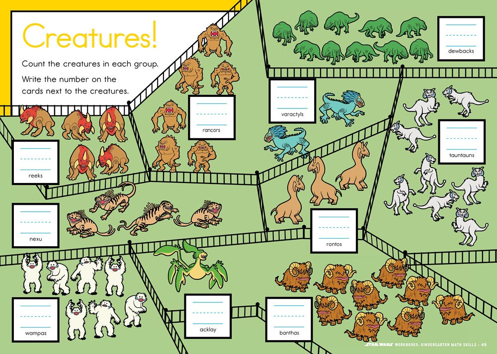 Star Wars Workbook: Kindergarten Math Skills
