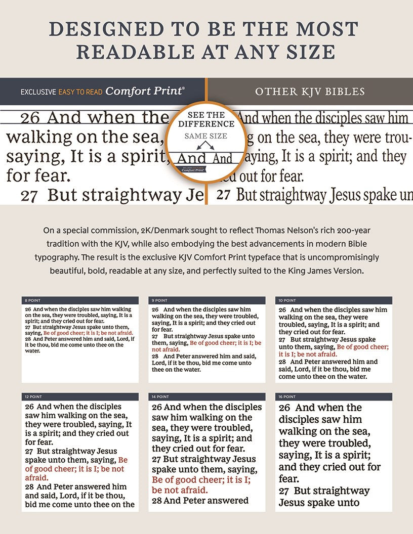 KJV Holy Bible: Super Giant Print with 43,000 Cross References, Deluxe Black Leathersoft, Red Letter, Comfort Print: King James Version