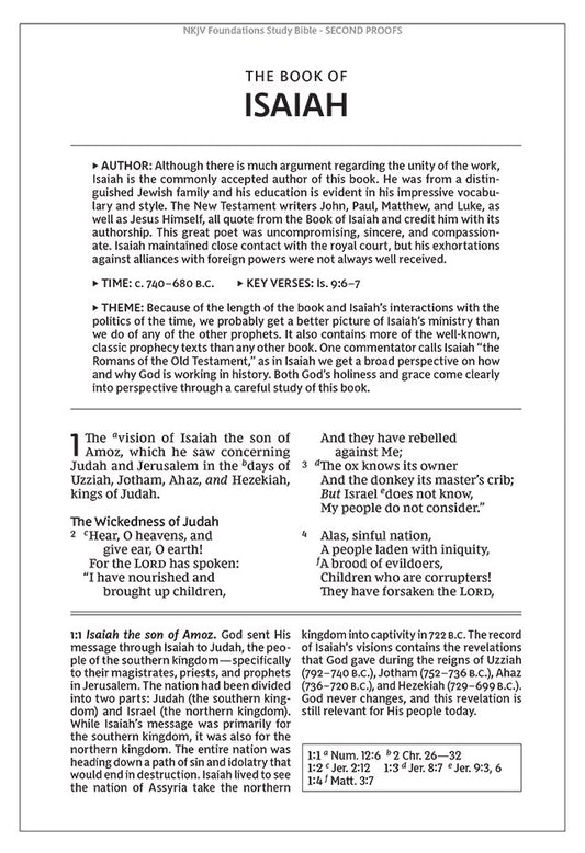 NKJV, Foundation Study Bible, Large Print, Leathersoft, Blue, Red Letter, Comfort Print