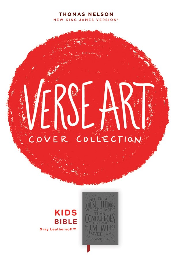 NKJV, Holy Bible for Kids, Verse Art Cover Collection, Leathersoft, Purple, Comfort Print