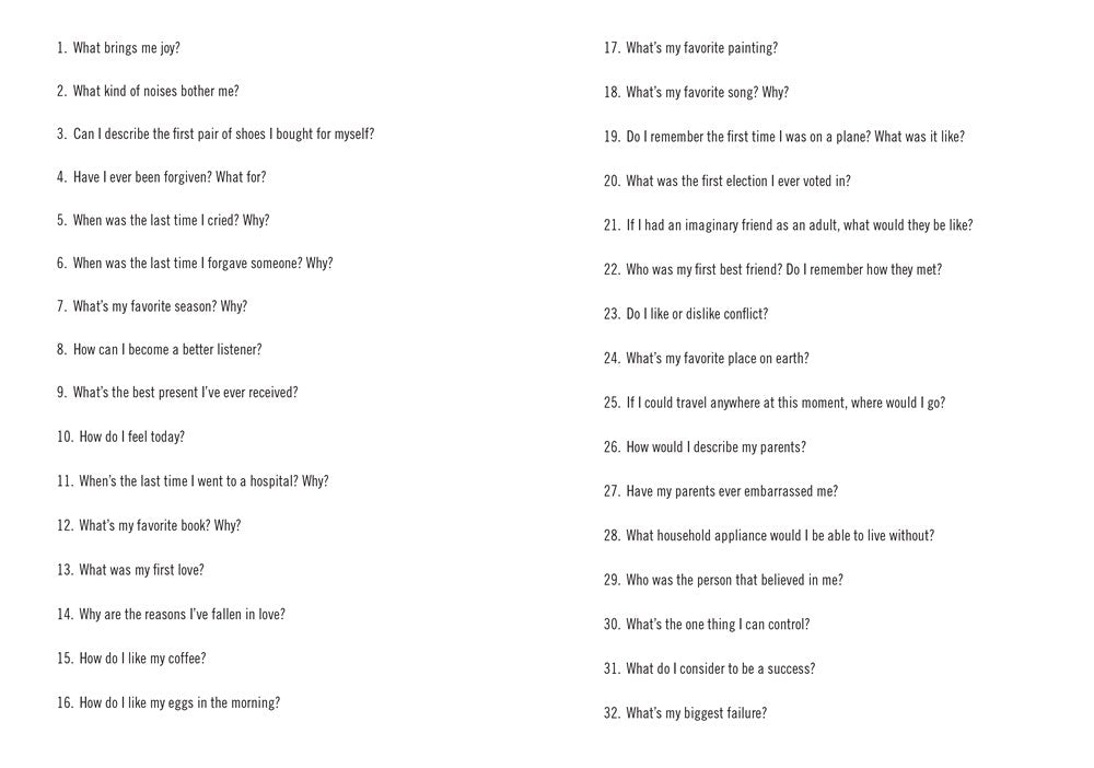 3,001 Questions About Me - Second Edition