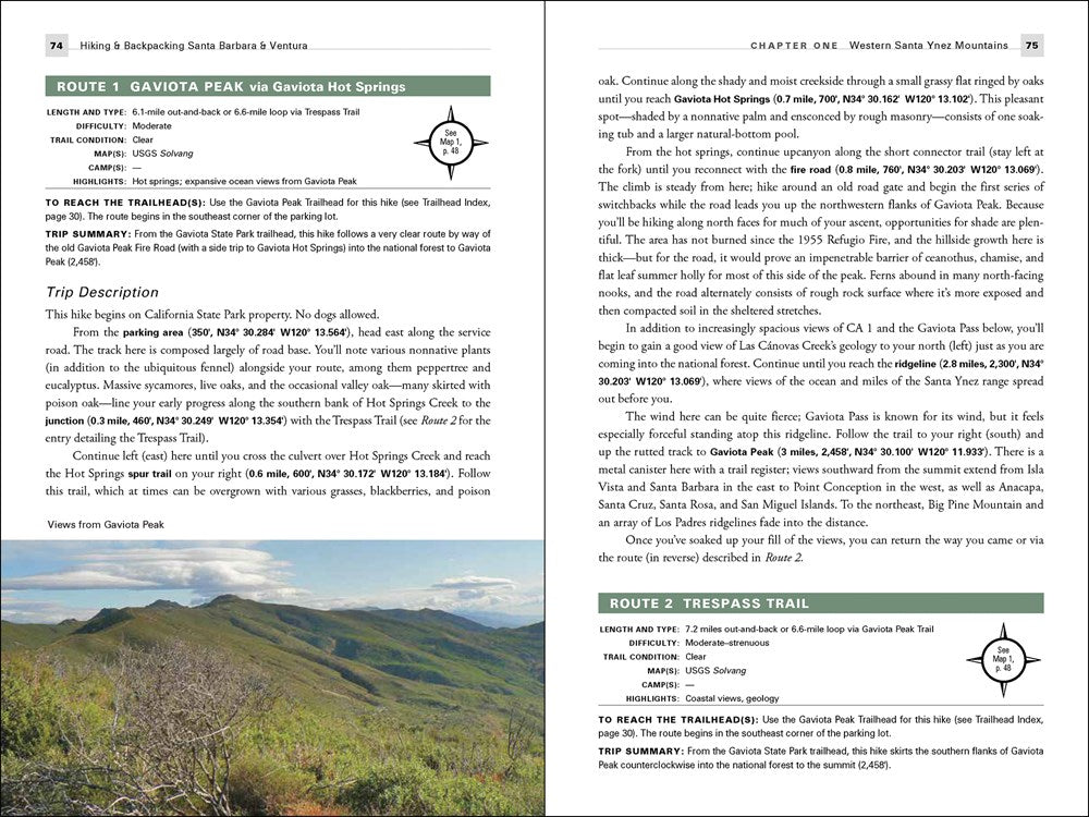 Hiking & Backpacking Santa Barbara & Ventura