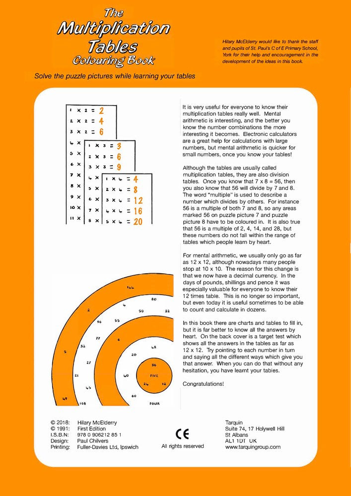 The Multiplication Tables Colouring Book
