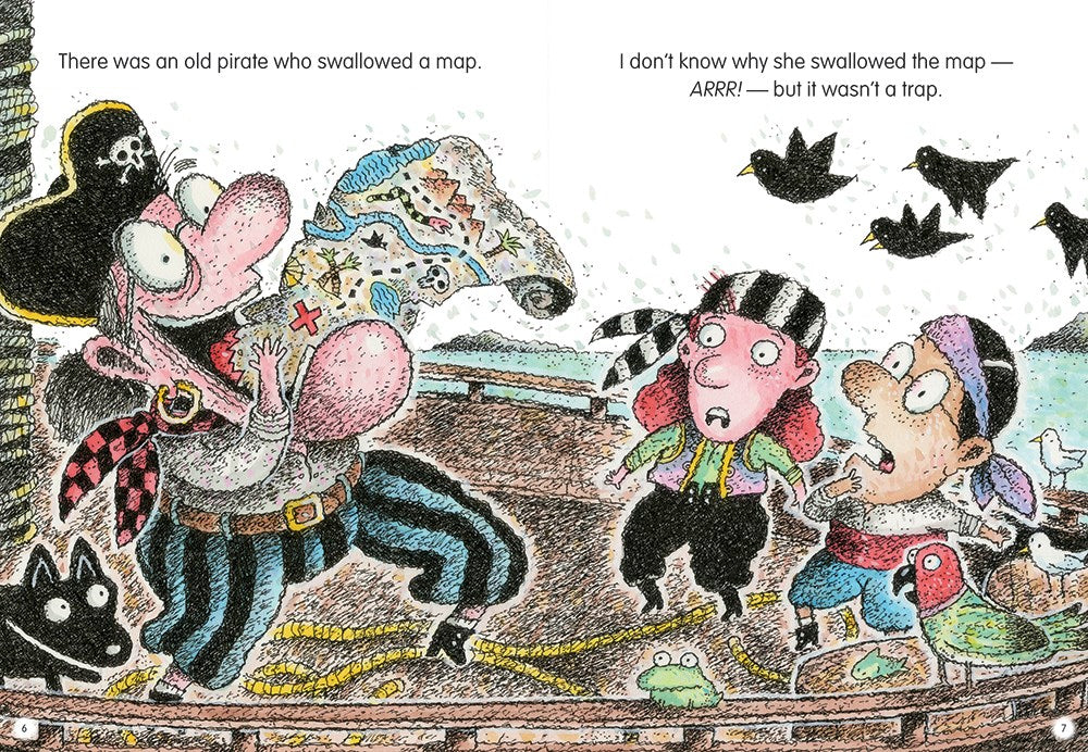 There Was an Old Pirate Who Swallowed a Map!