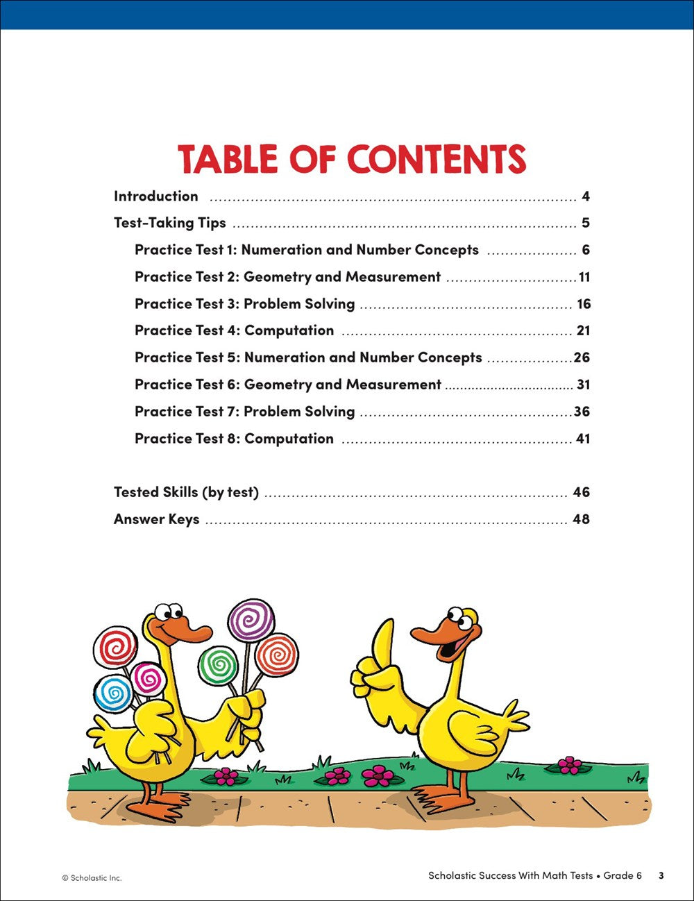 Scholastic Success with Math Tests Grade 6 Workbook