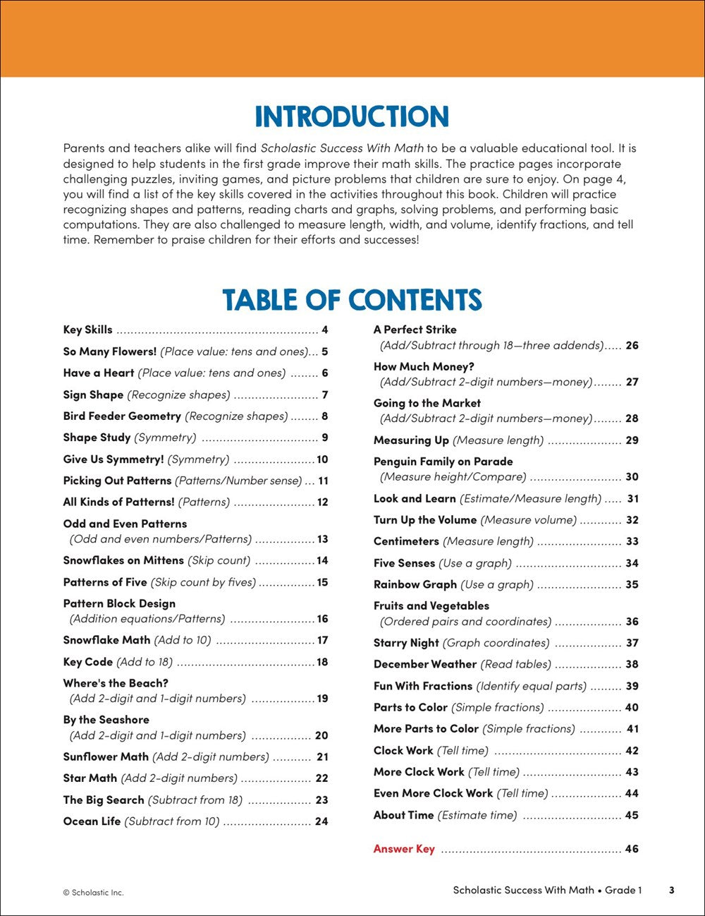 Scholastic Success with Math Grade 1 Workbook