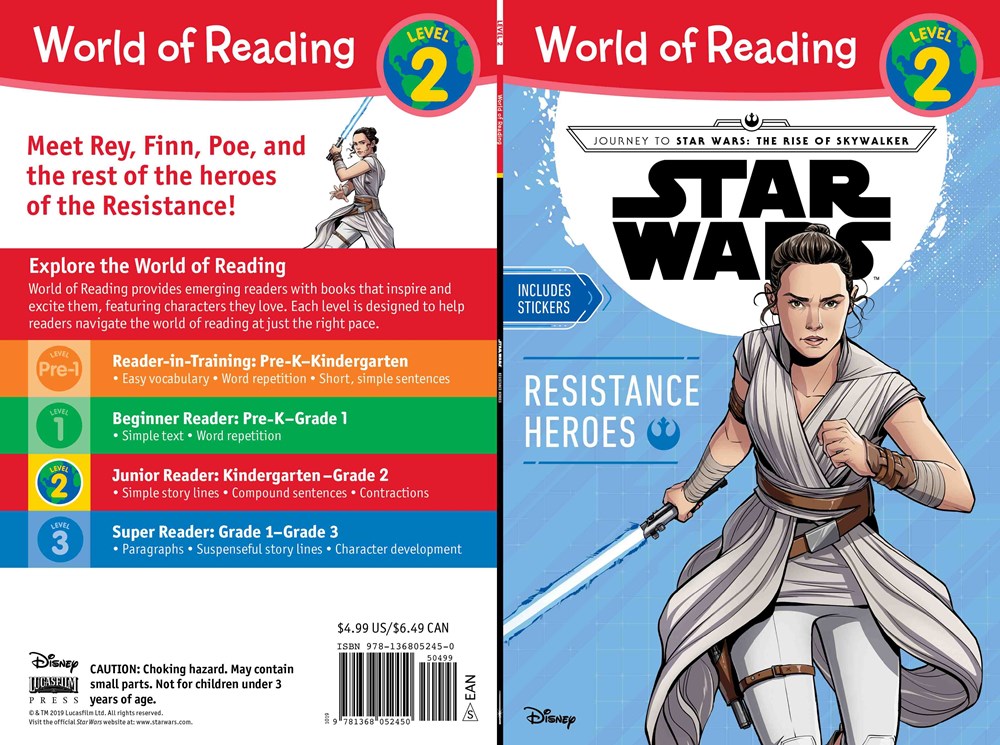 Journey to Star Wars: The Rise of Skywalker Resistance Heroes (Level 2 Reader)