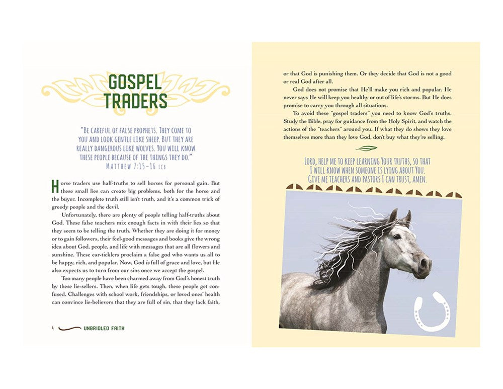 Unbridled Faith Devotions for Young Readers