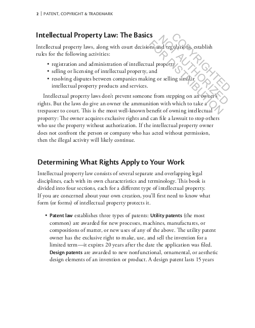 Patent, Copyright & Trademark