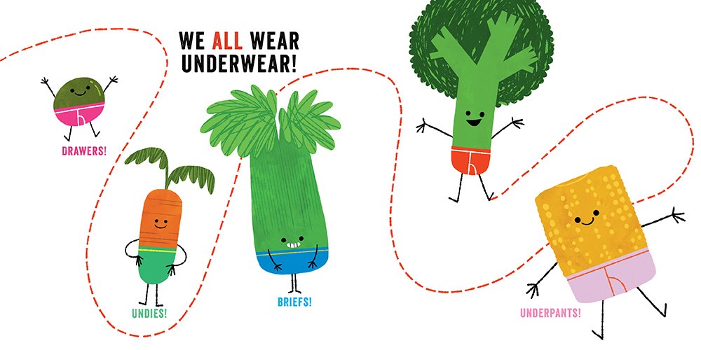 Vegetables in Underwear