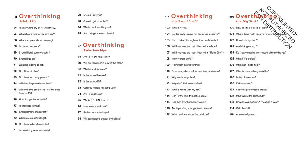 Am I Overthinking This?