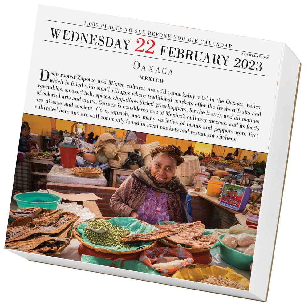 1,000 Places to See Before You Die Page-A-Day Calendar 2023