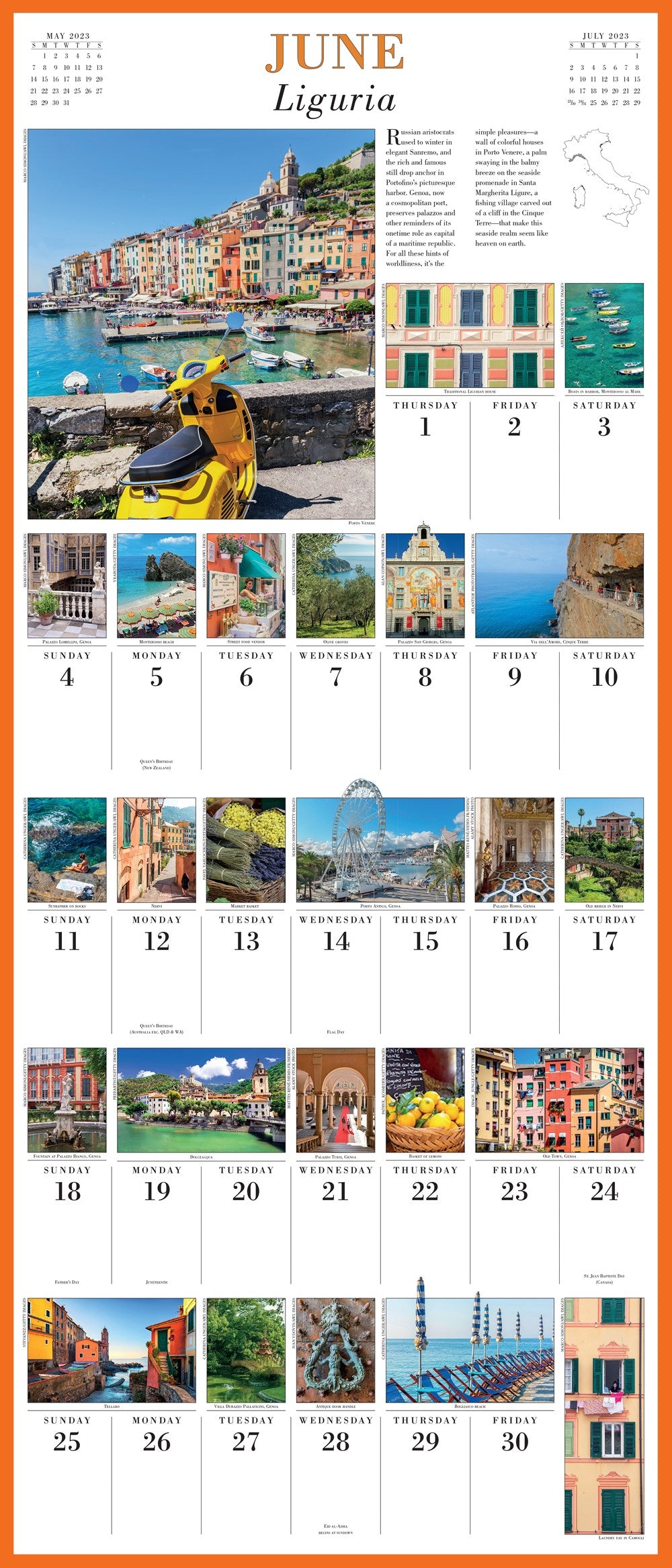365 Days in Italy Picture-A-Day Wall Calendar 2023