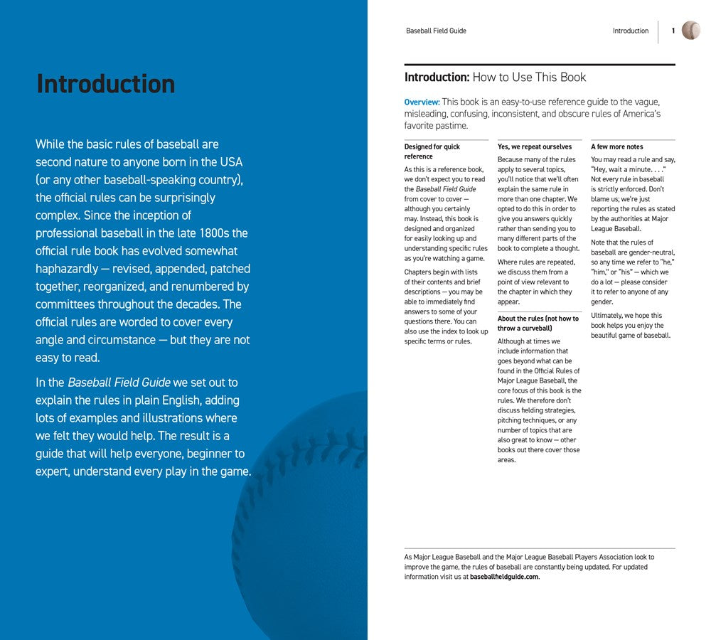 Baseball Field Guide, Fourth Edition