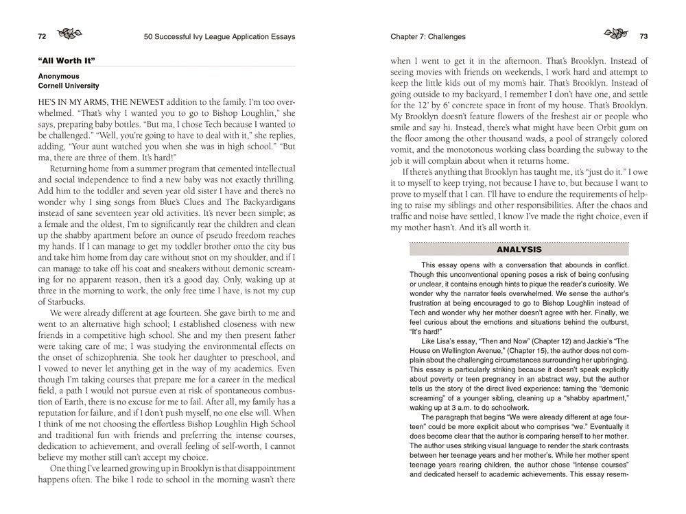 50 Successful Ivy League Application Essays