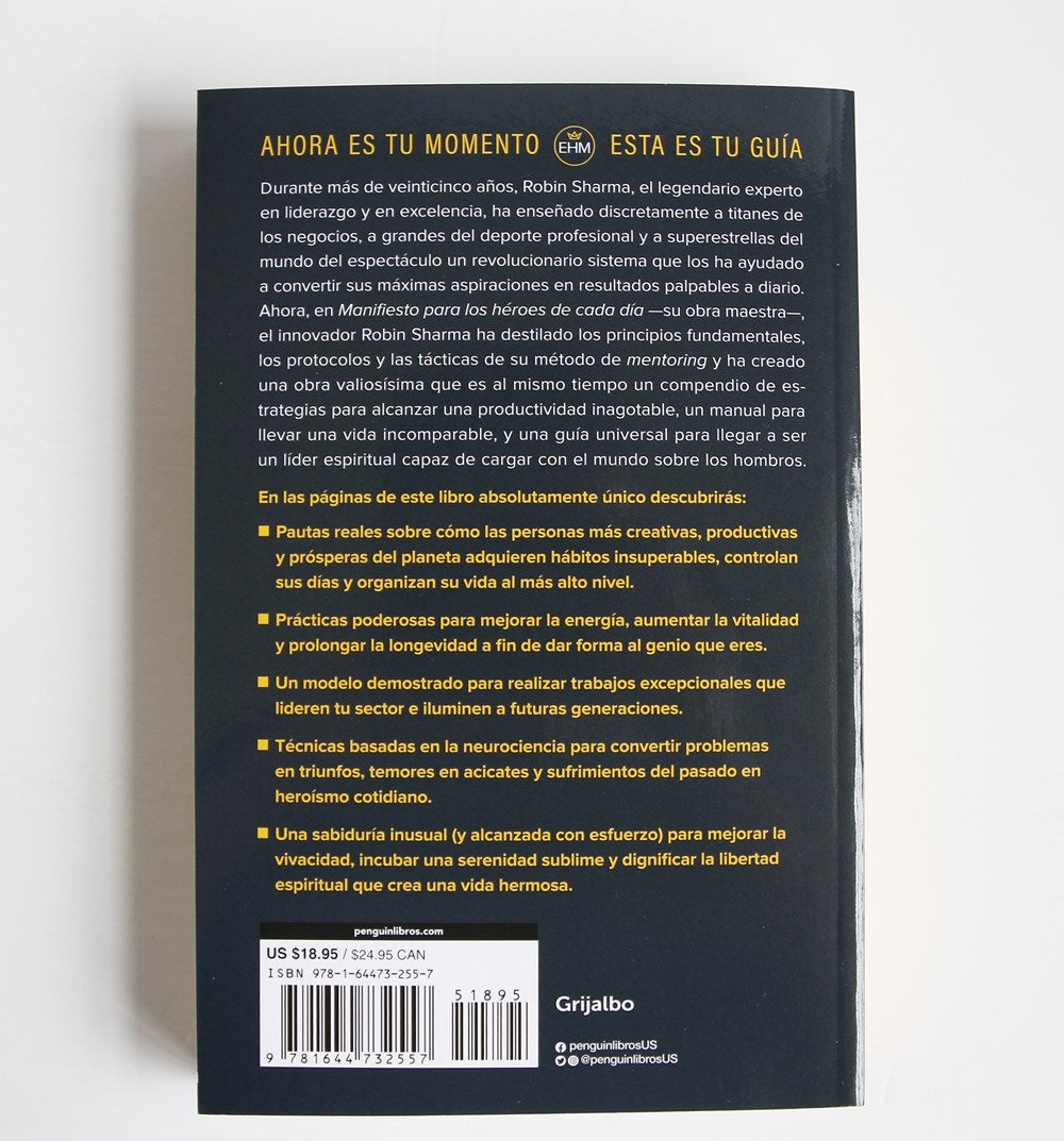 Manifiesto para los héroes de cada día: Activa tu positivismo, maximiza tu productividad, sirve al mundo / The Everyday Hero Manifesto