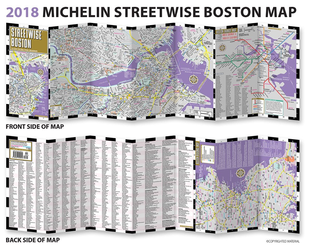 Streetwise Boston Map - Laminated City Center Street Map of Boston, Massachusetts