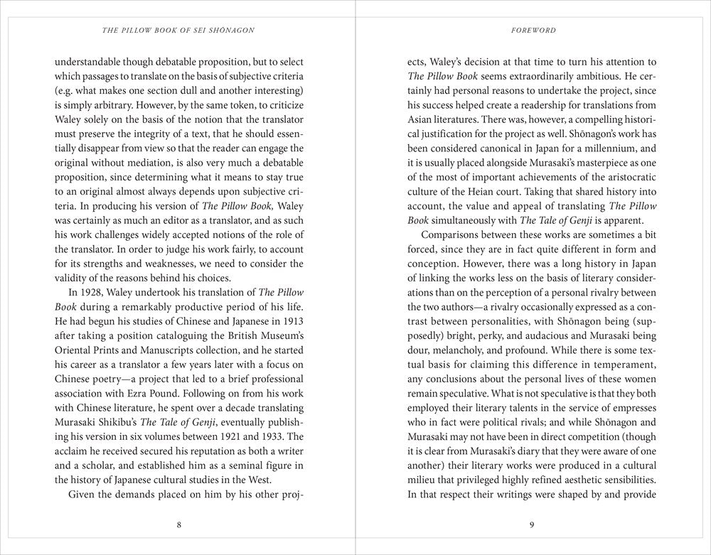 The Pillow Book of Sei Shonagon