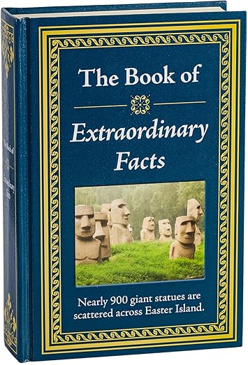 The Book of Extraordinary Facts: Big Book of Pop Culture, History, Crime & Weird Trivia | Hardcover Gift for Trivia Buffs, Curious Minds, Adults, Dad & Knowledge Seekers