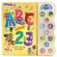ABC & 123 Learning Songs: Interactive Children's Sound Book (11 Button Sound)