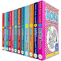 Dork Diaries By Rachel Renee Russell 12 Books Collection Set (Puppy Love, Holiday Heartbreak, TV Star, Pop Star, Frenemies Forever, Skating Sensation, Party Time)