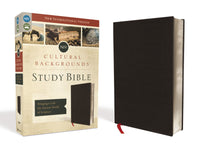 NIV, Cultural Backgrounds Study Bible, Bonded Leather, Black, Red Letter: Bringing to Life the Ancient World of Scripture