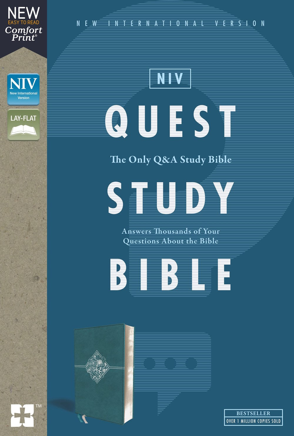 NIV, Quest Study Bible, Leathersoft, Teal, Thumb Indexed, Comfort Print