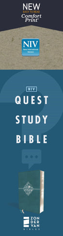 NIV, Quest Study Bible, Leathersoft, Teal, Thumb Indexed, Comfort Print