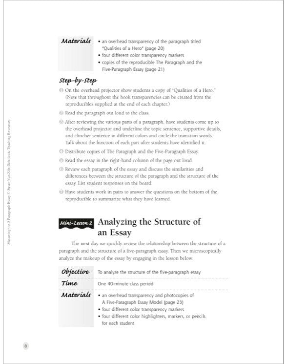 Mastering The 5-paragraph Essay