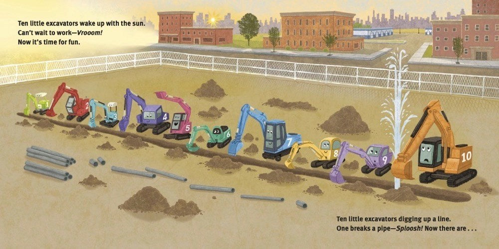 10 Little Excavators (10 Little Vehicles)