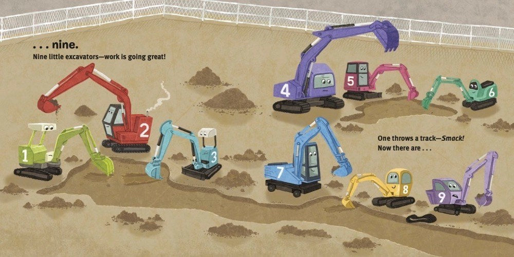 10 Little Excavators (10 Little Vehicles)