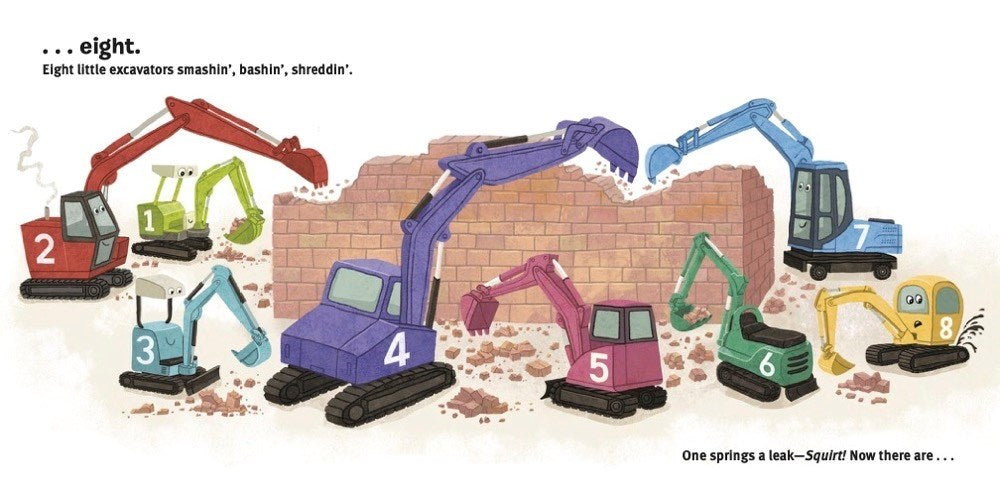 10 Little Excavators (10 Little Vehicles)