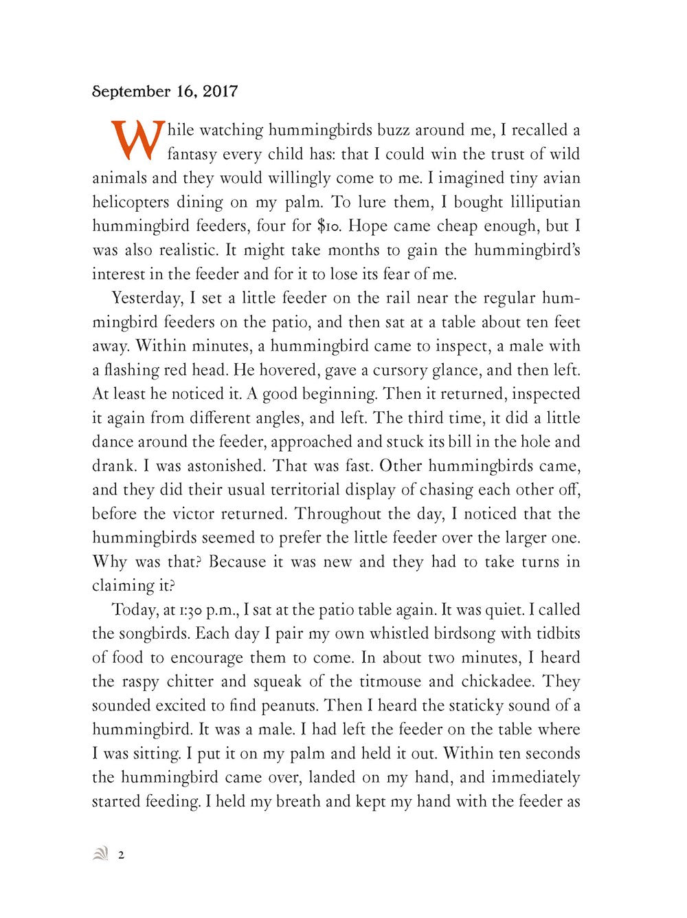 The Backyard Bird Chronicles