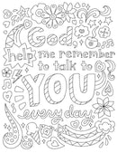 The Power of a Praying Girl Coloring Book