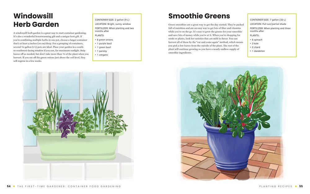 The First-Time Gardener: Container Food Gardening