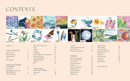 Learn to Watercolor: 20 Step-by-Step Beginner-Friendly Lessons on Watercolor Paper - Includes Watercolor Pad with Sketches - No Drawing Required! (Watercolor This Book)