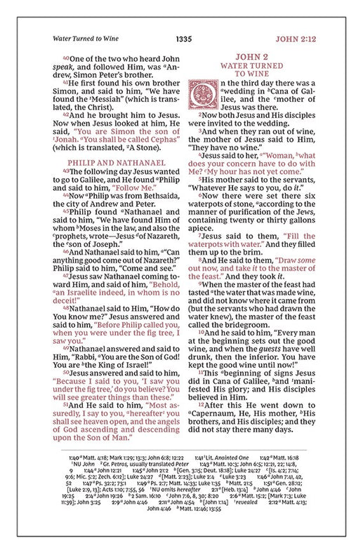NKJV, Personal Size Reference Bible, Sovereign Collection, Leathersoft, Brown, Red Letter, Comfort Print