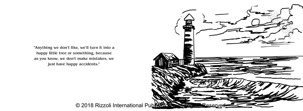 The Official Bob Ross Coloring Book