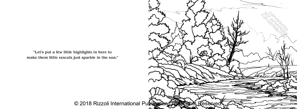 The Official Bob Ross Coloring Book