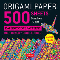 Origami Paper 500 sheets Kaleidoscope Patterns 6 (15 cm) : Tuttle Origami Paper: Double-Sided Origami Sheets Printed with 12 Different Designs (Instructions for 6 Projects Included)