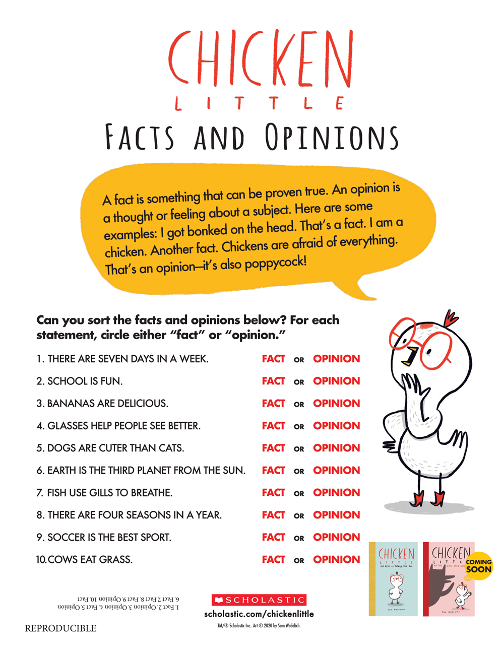 Chicken Little and the Big Bad Wolf (The Real Chicken Little)