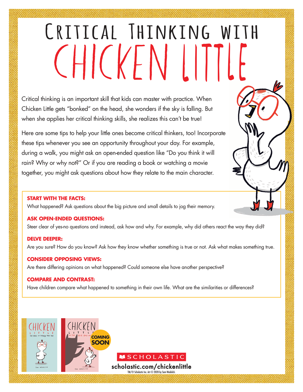 Chicken Little and the Big Bad Wolf (The Real Chicken Little)