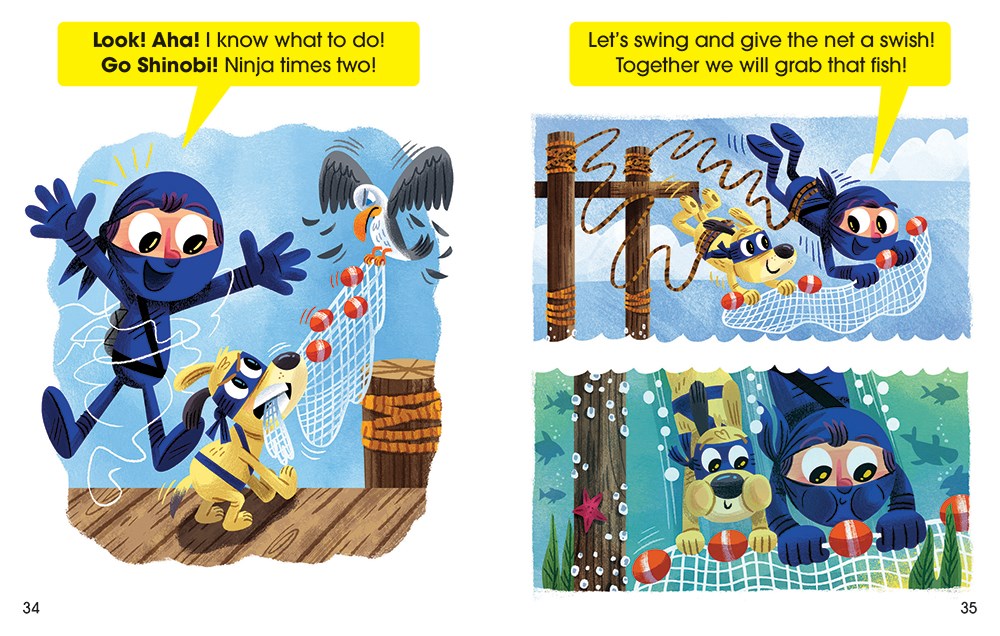 Surf's Up!: An Acorn Book (Moby Shinobi and Toby, Too! #1)